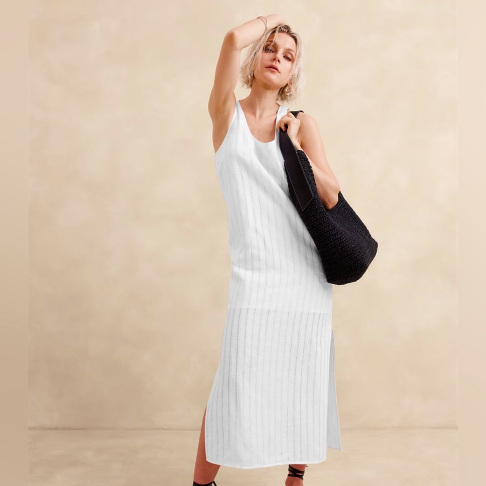 🆕 BANANA REPUBLIC White Linen Dress